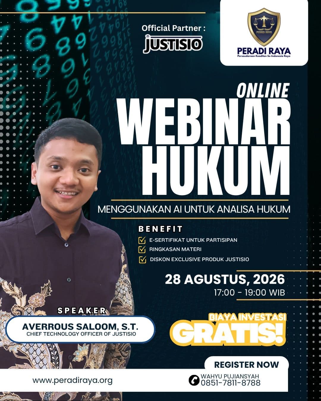 Webinar Hukum Menggunaikan AI untuk Analisa Hukum
