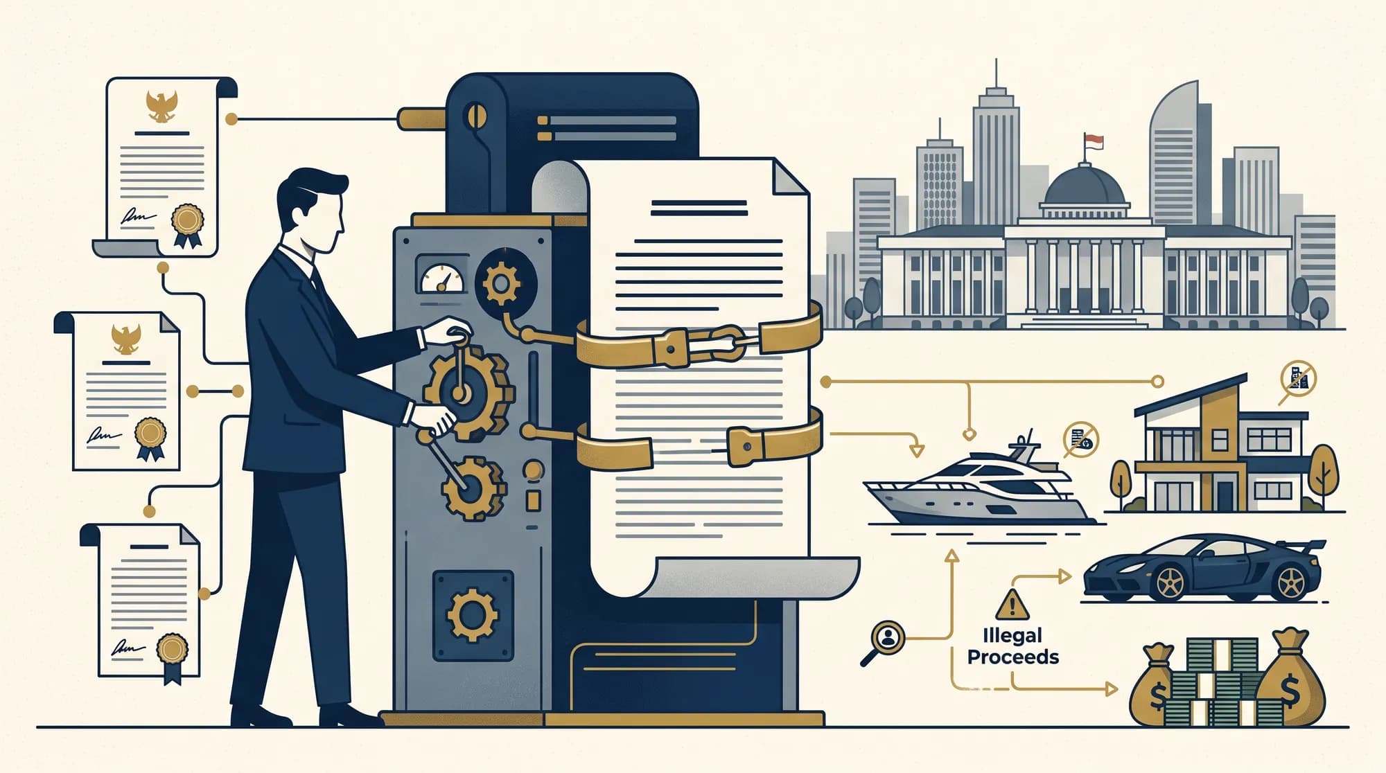 apakah sudah ada mekanisme Non-Conviction Based Asset Forfeiture di peraturan indonesia saat ini