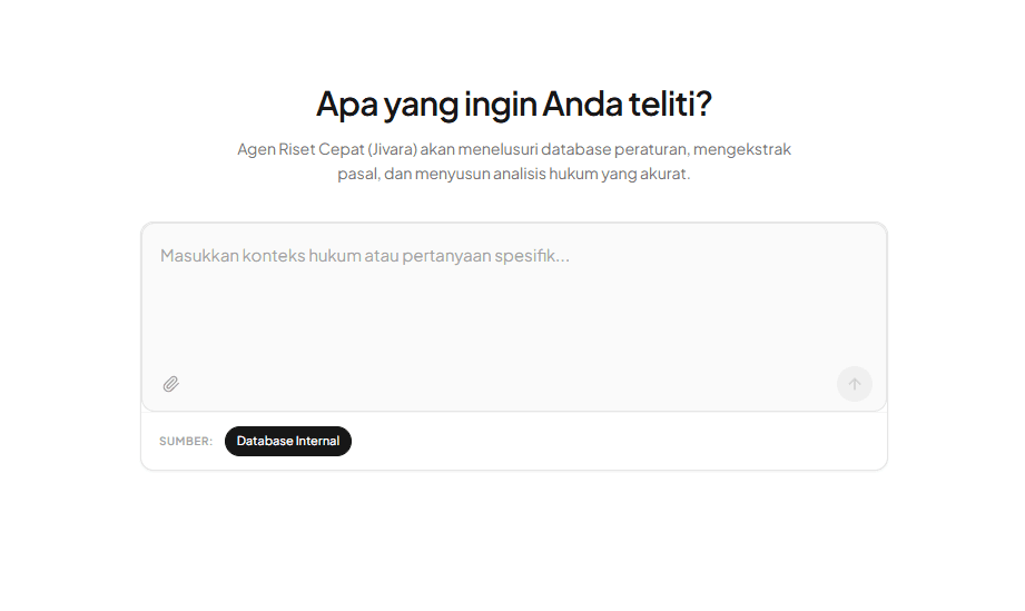 Riset Cepat Jivara Interface