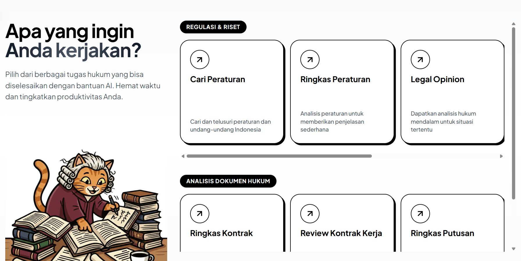 Halaman Task-List Justisio