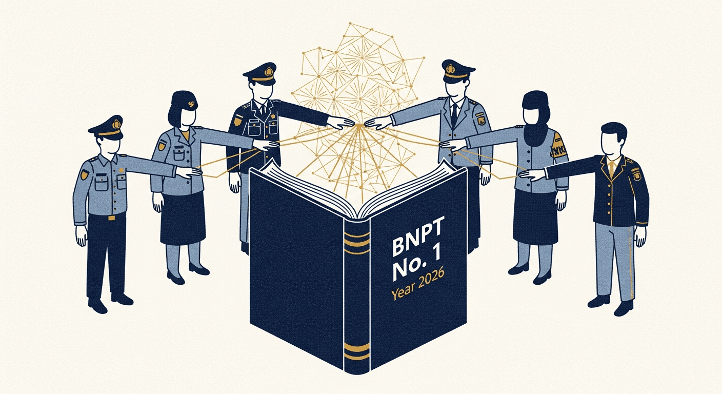 Mekanisme Koordinasi Antarpenegak Hukum dalam Penegakan Perkara Tindak Pidana Terorisme Berdasarkan Peraturan BNPT No. 1 Tahun 2026