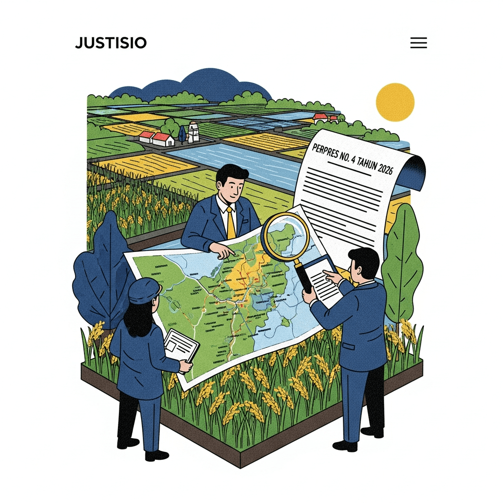 Mekanisme Penetapan Peta Lahan Sawah yang Dilindungi dalam Perpres No. 4 Tahun 2026