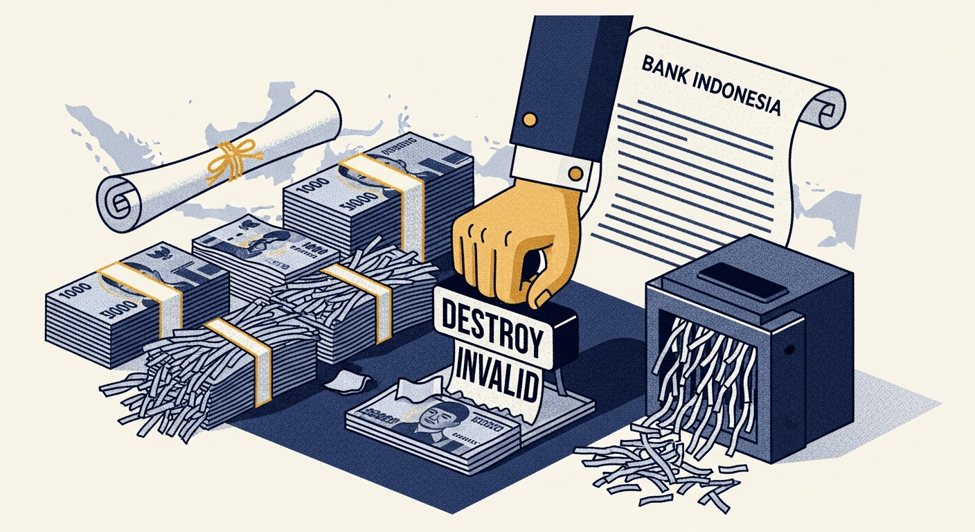 Perincian Pemusnahan Uang Rupiah Tahun 2025: Jumlah dan Nilai Nominal Berdasarkan Peraturan Bank Indonesia Nomor 1 Tahun 2026