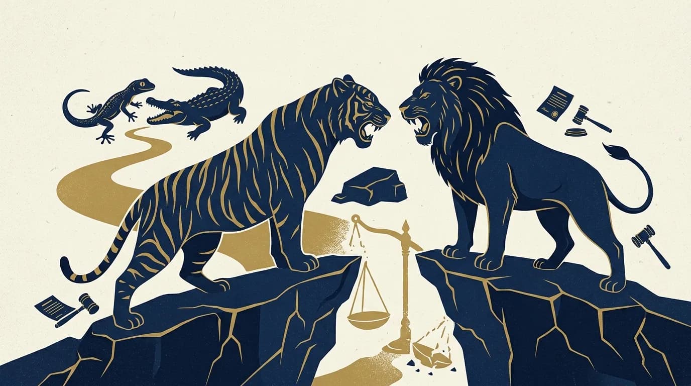 Dulu Cicak vs Buaya Sekarang Jadi Macan vs Singa