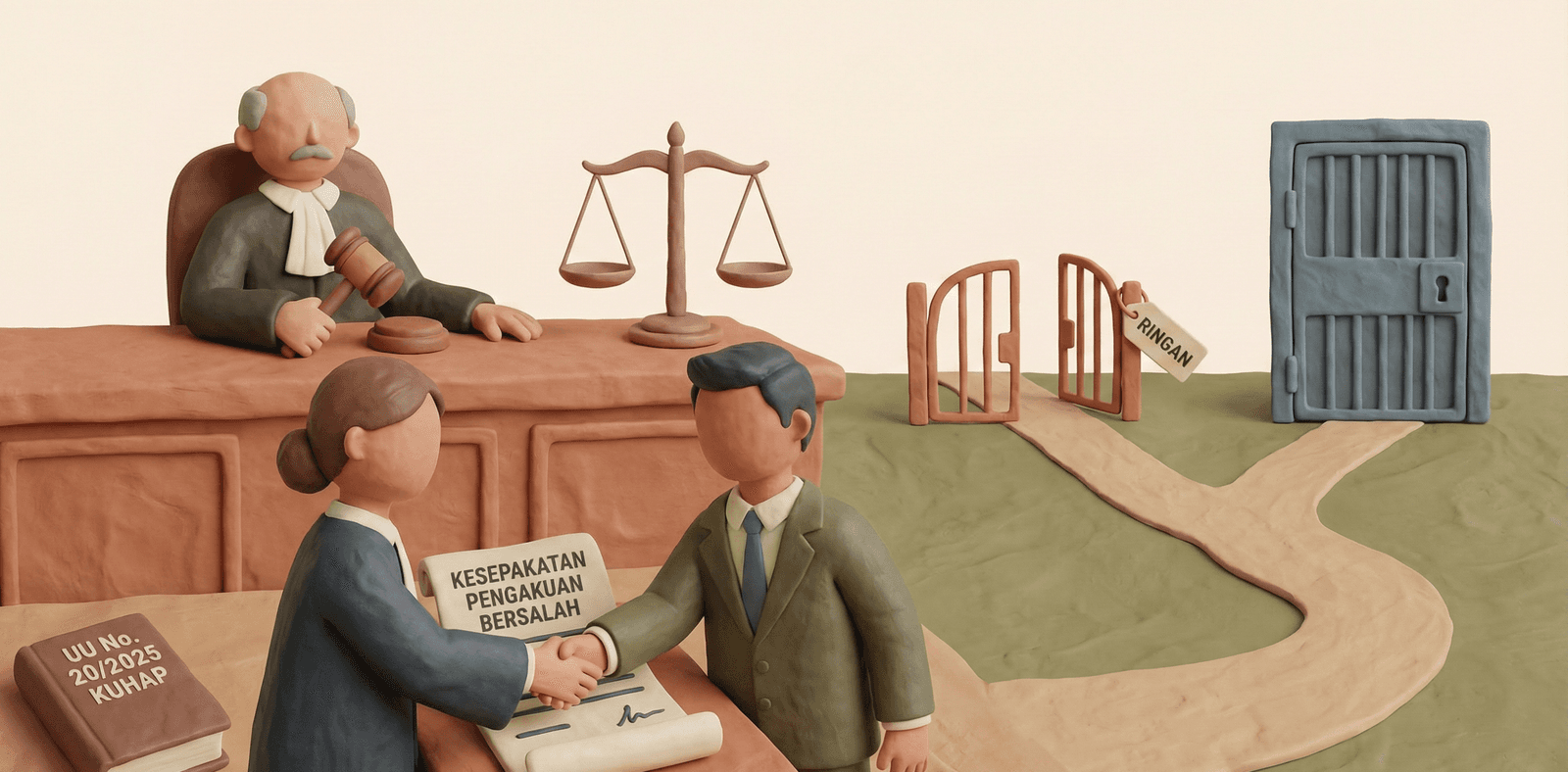 Mekanisme Plea Bargain Resmi Diadopsi dalam UU No. 20 Tahun 2025 dengan Syarat yang Lebih Ketat, Hanya Berlaku bagi Pelaku Pertama dengan Ancaman Pidana Maksimal 5 Tahun