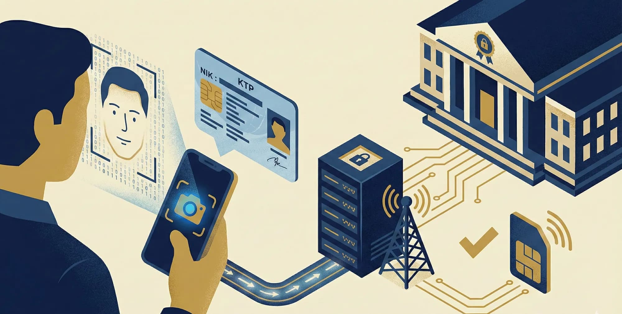 Validasi Biometrik Wajib untuk Registrasi Seluler